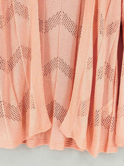 M MISSONI Peach Wavy Size US 8 2 PC Top
