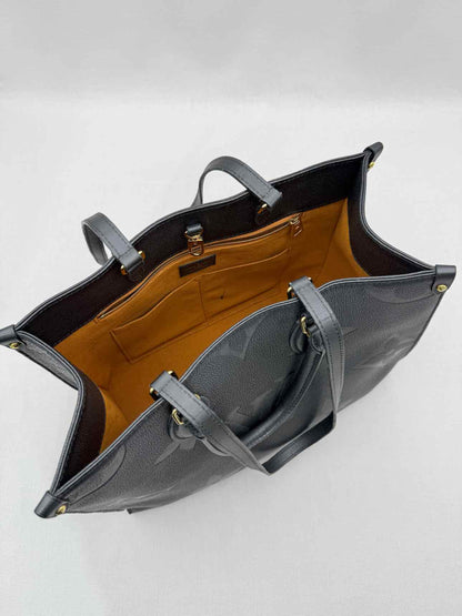 LOUIS VUITTON Onthego Black Tote Bag