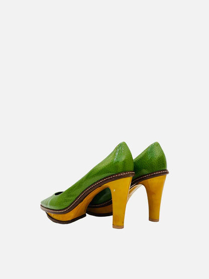 CELINE Green Pumps