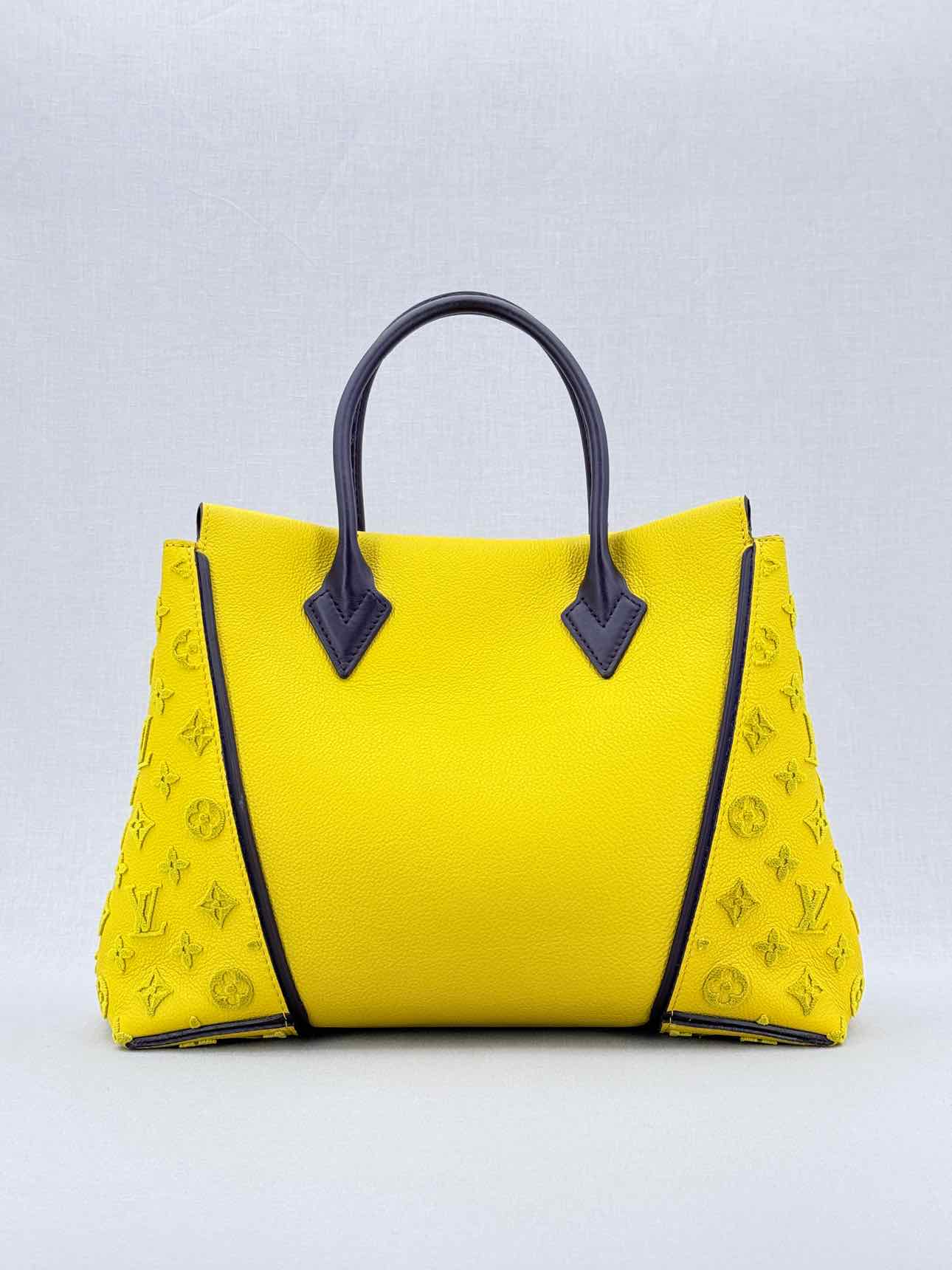 LOUIS VUITTON W Yellow Monogram Tote Bag