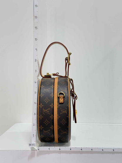 LOUIS VUITTON Petite Boite Chapeau Brown Top Handle