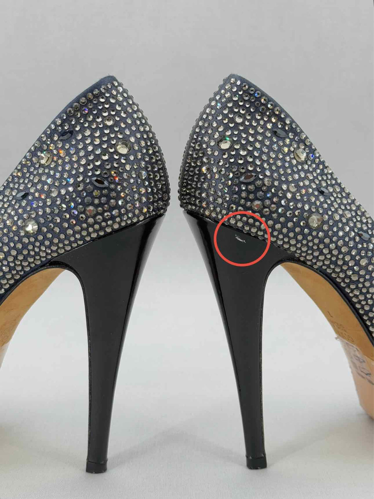 GINA Black Swarovski Embellished Size EU 40 Pumps