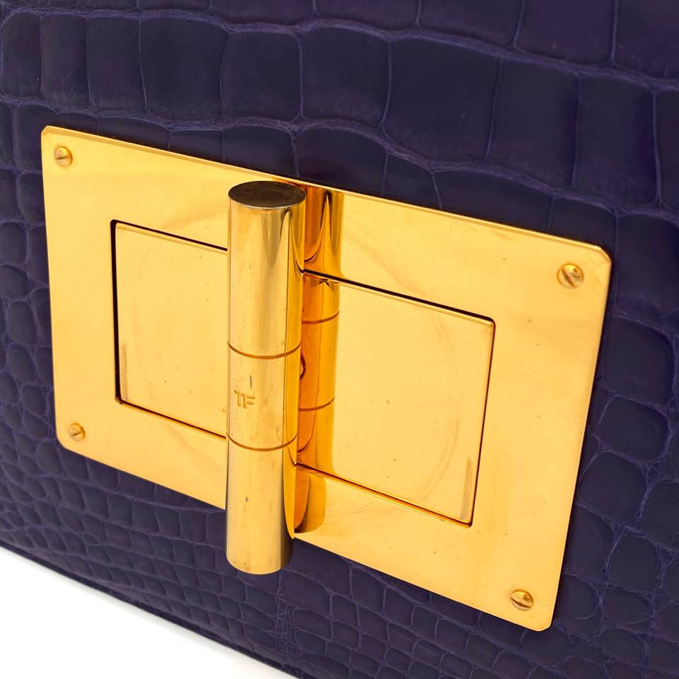 TOM FORD Natalia Purple Shoulder Bag