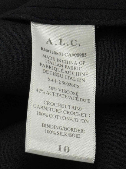 A.L.C. Black Knit Size US 10 Top