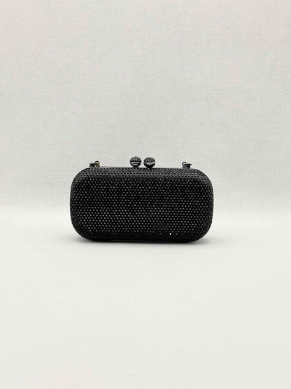 MARINA RINALDI Saetta Black Clutch