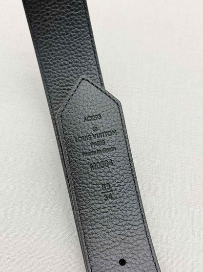 LOUIS VUITTON Brown & Black Monogram Belt