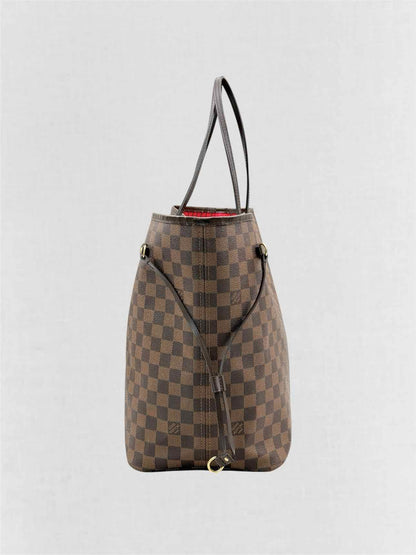 LOUIS VUITTON Neverfull Brown Damier Ebene Tote Bag