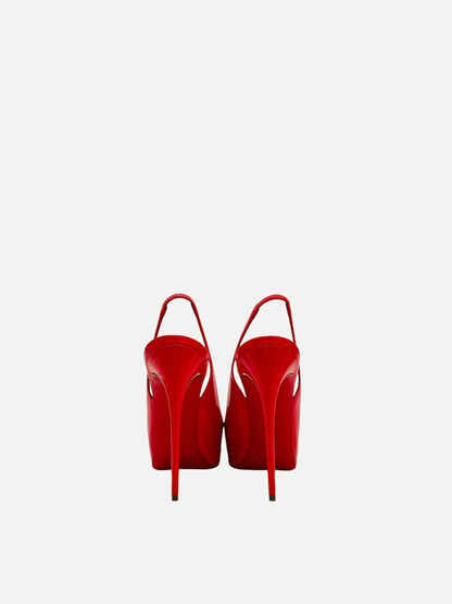 CHRISTIAN LOUBOUTIN Private Number Red Slingbacks