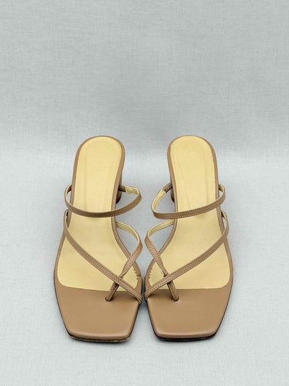 AEYDE Anni Beige Size EU 39 Heeled Sandals