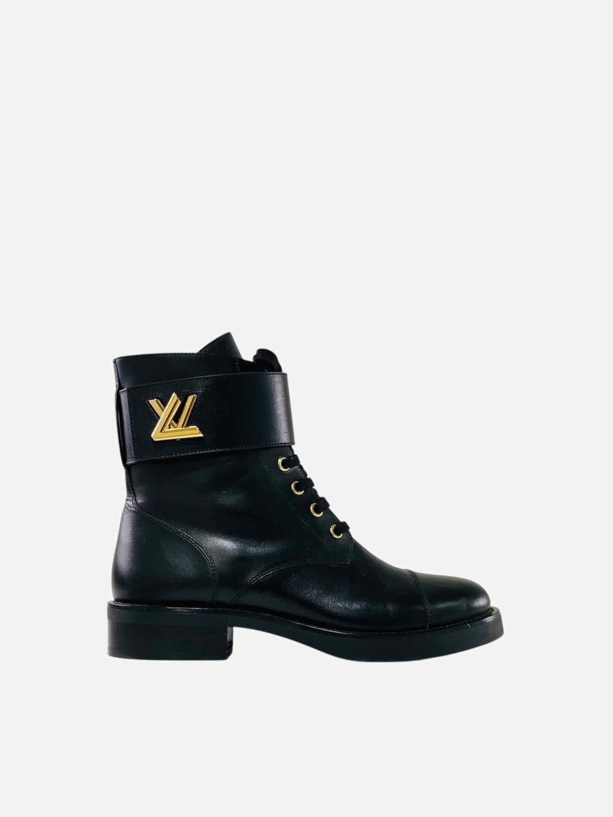 LOUIS VUITTON Ranger Black Ankle Boots 38