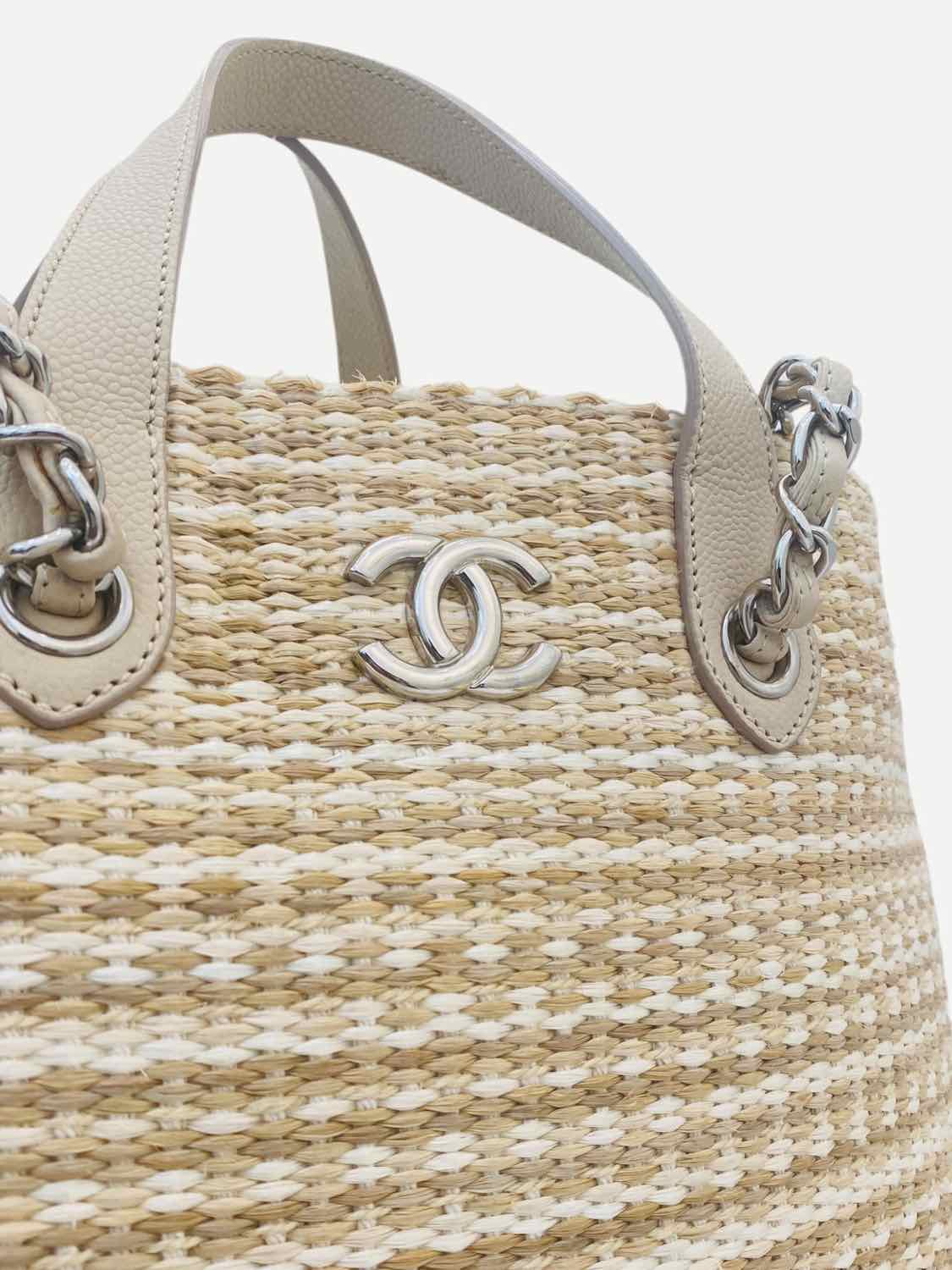 CHANEL Shopping Beige Tote Bag