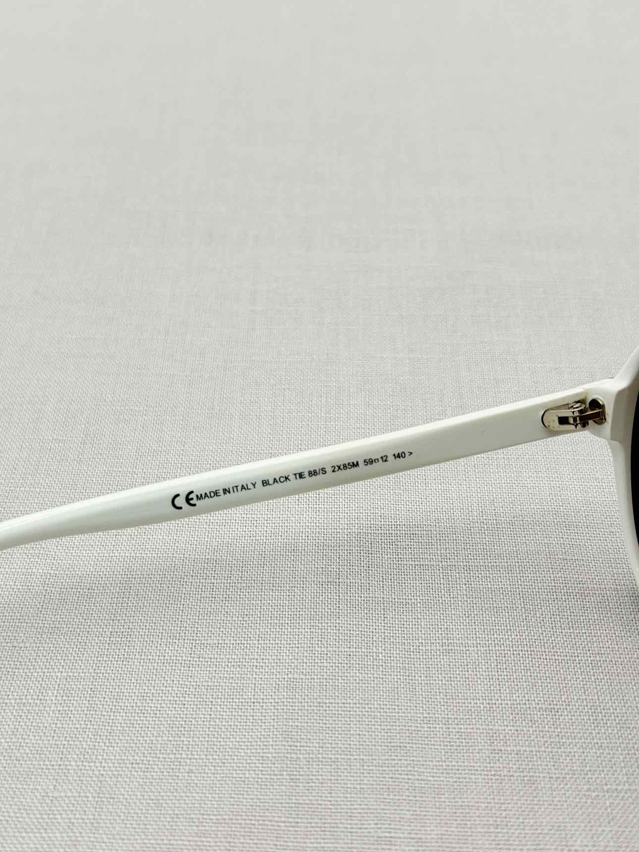 DIOR HOMME White & Black Sunglasses