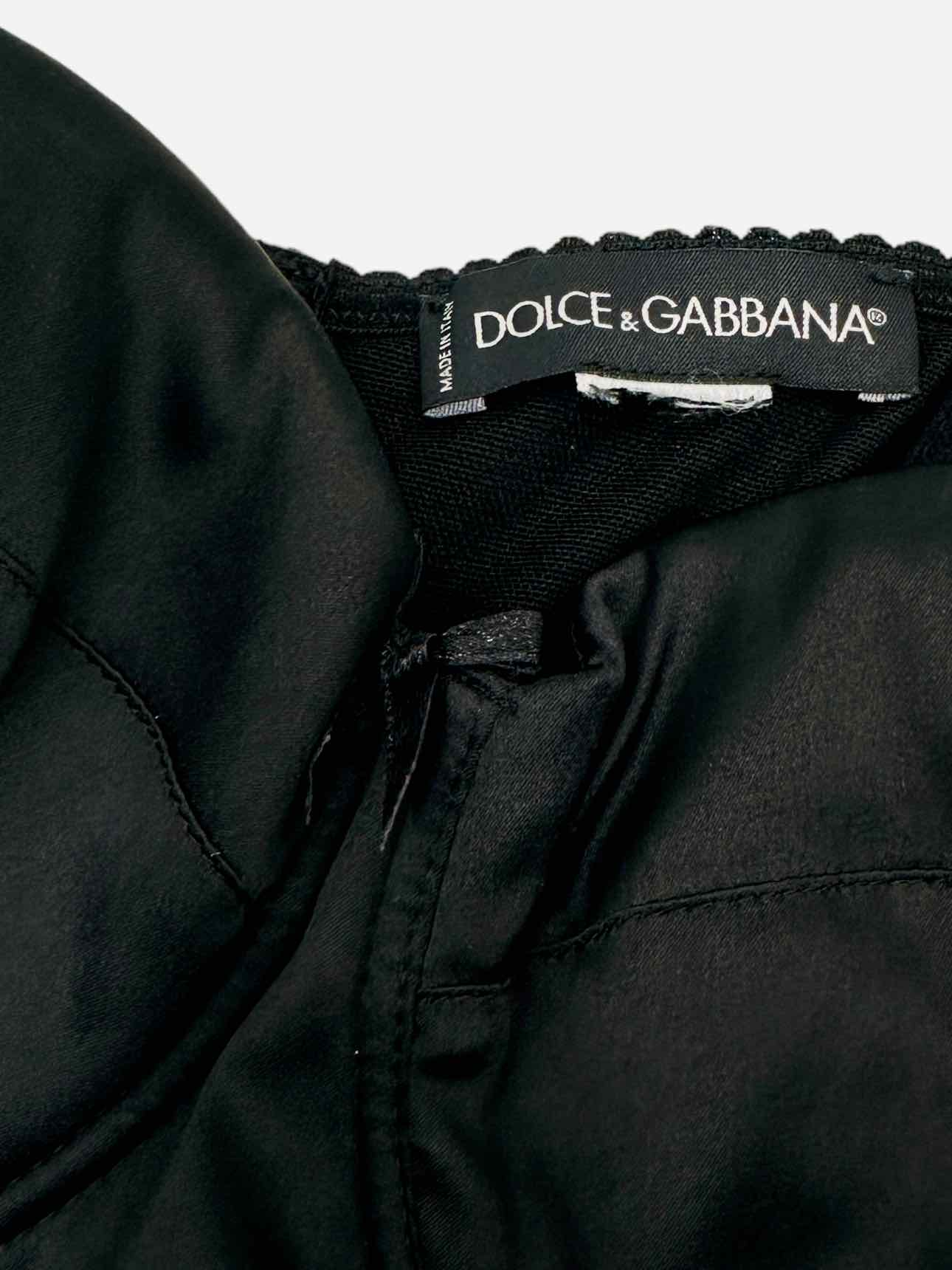 DOLCE & GABBANA Bustier Black Size Medium Top