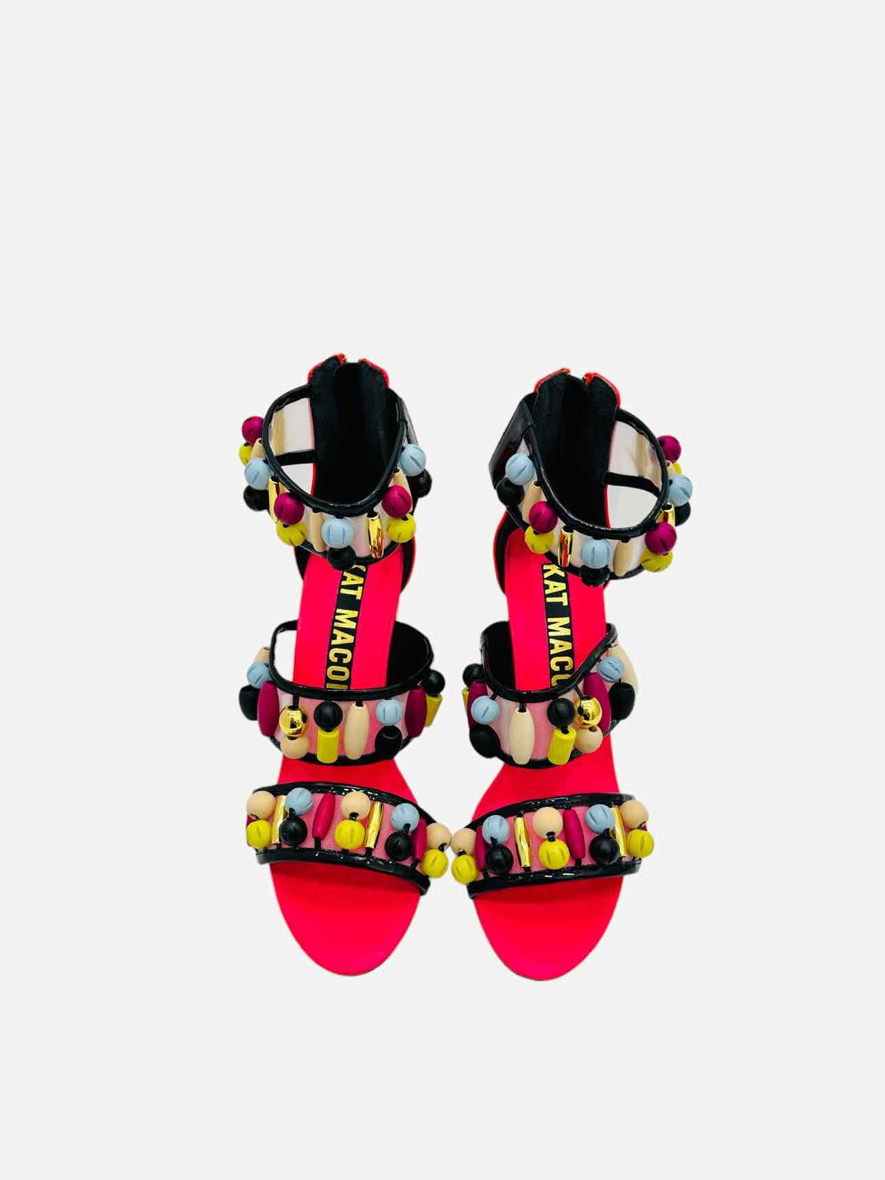 KAT MACONIE Cardi Pink Multicolor Heeled Sandals 40