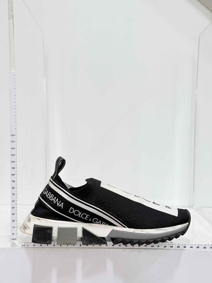 DOLCE & GABBANA Black & White Size EU 38.5 Sneakers