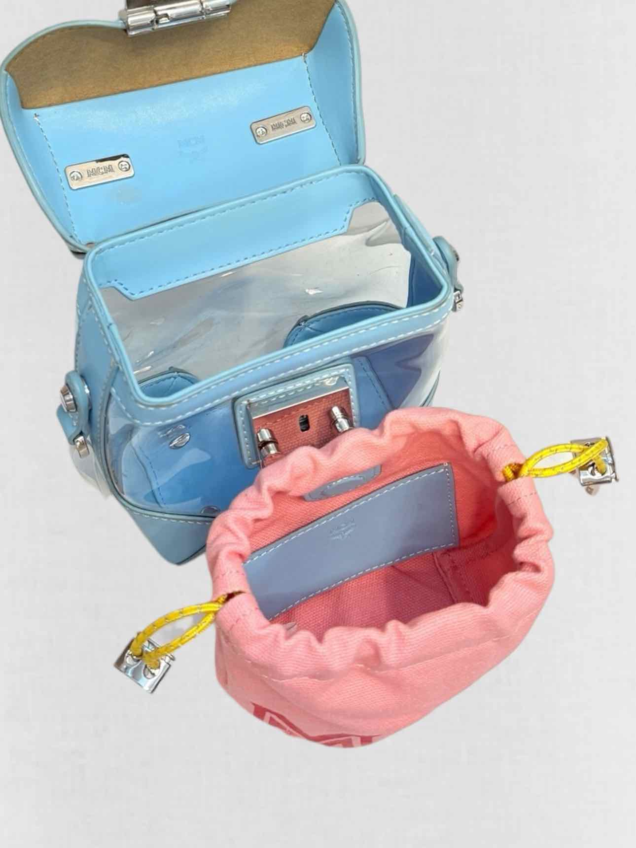 MCM Berlin Blue & Pink Crossbody