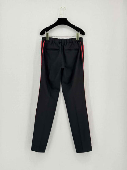 ZADIG & VOLTAIRE Black w/ Red Panel Size 26 Pants