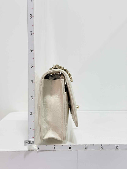 CHANEL Trendy CC WOC White Quilted Shoulder Bag