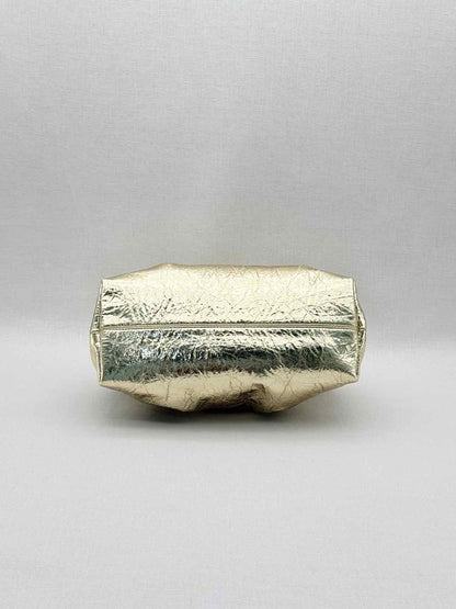 THEMOIRE Gea Pineapple Metallic Gold Clutch