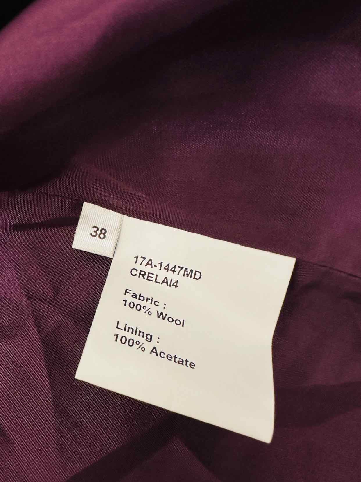 INGIE PARIS Ruffled Purple Size US 6 Coat