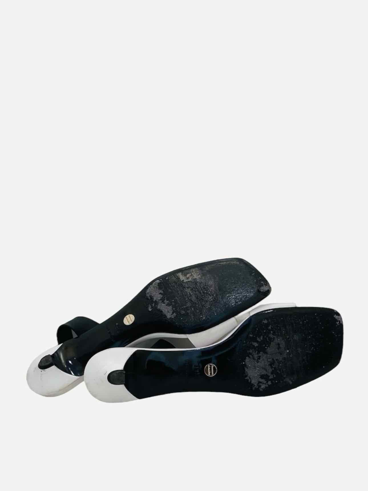 PROENZA SCHOULER White & Black Sandals 39.5