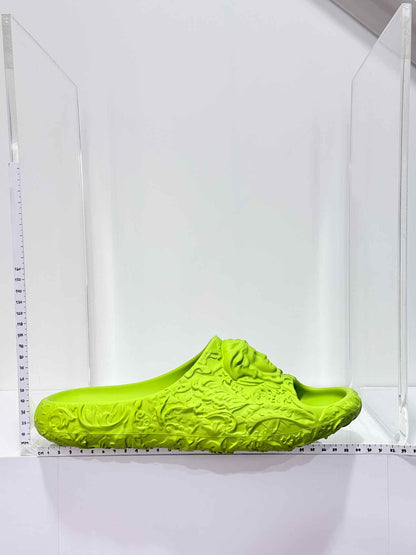 VERSACE Medusa Neon Green Size EU 43 Slides