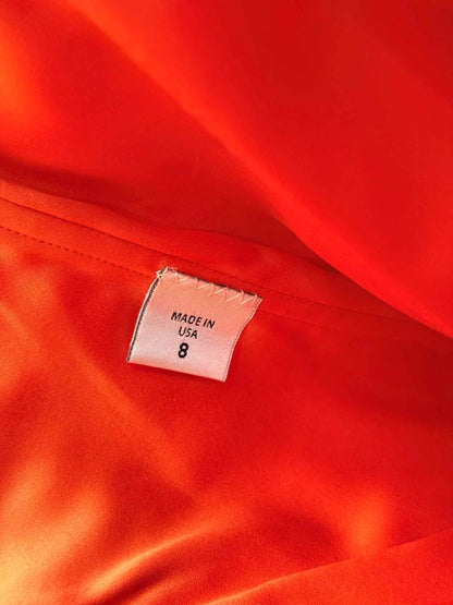 MONIQUE LHUILLIER Orange Size US 8 Long Dress