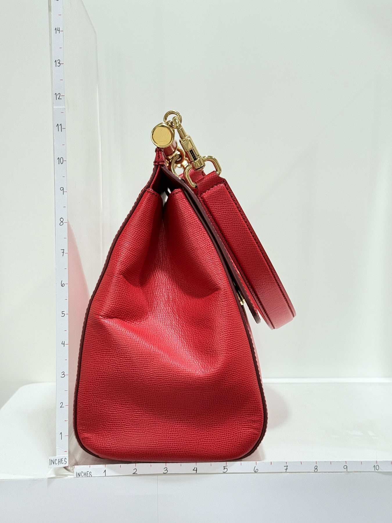 DOLCE & GABBANA Miss Sicily Red Top Handle