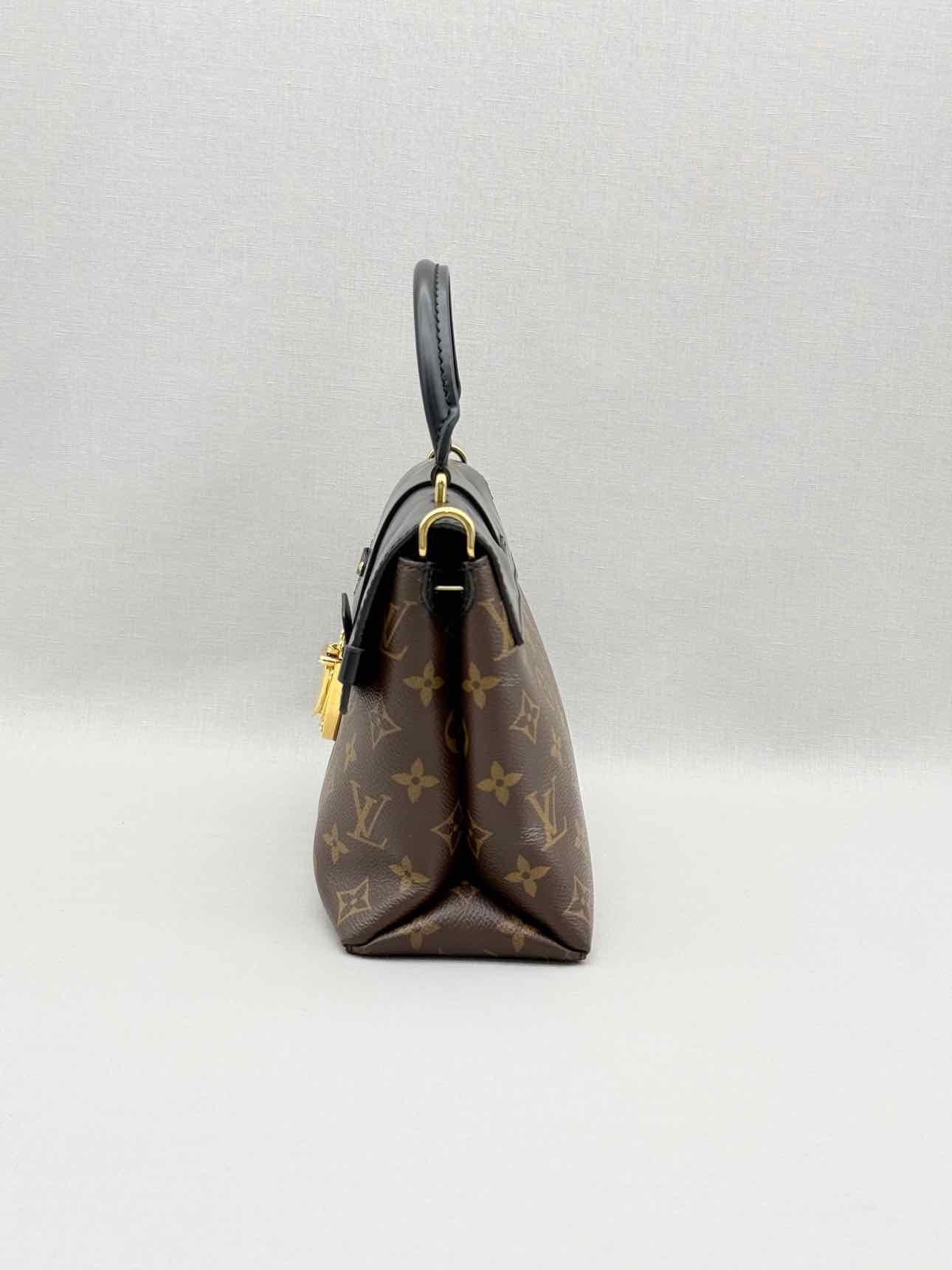 LOUIS VUITTON One Handle Brown & Black Top Handle