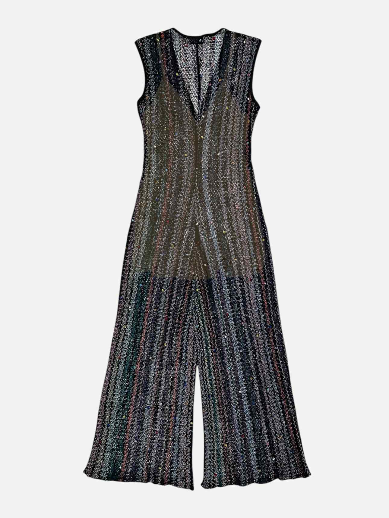 MISSONI Knit Black Multicolor Jumpsuit