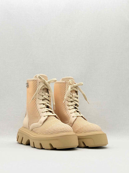 CASADEI Chunky Beige Size EU 39.5 Ankle Boots