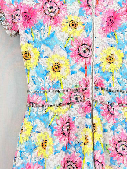 MANOUSH Combishort Pink Multicolor Size US 4 Playsuit