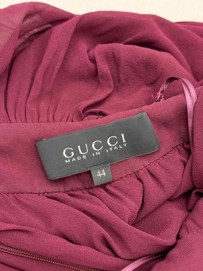 GUCCI Burgundy Size US 8 Long Dress