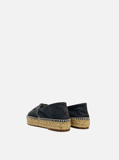 CHIARA BINI Espadrille Blue w/ Red Flats 36