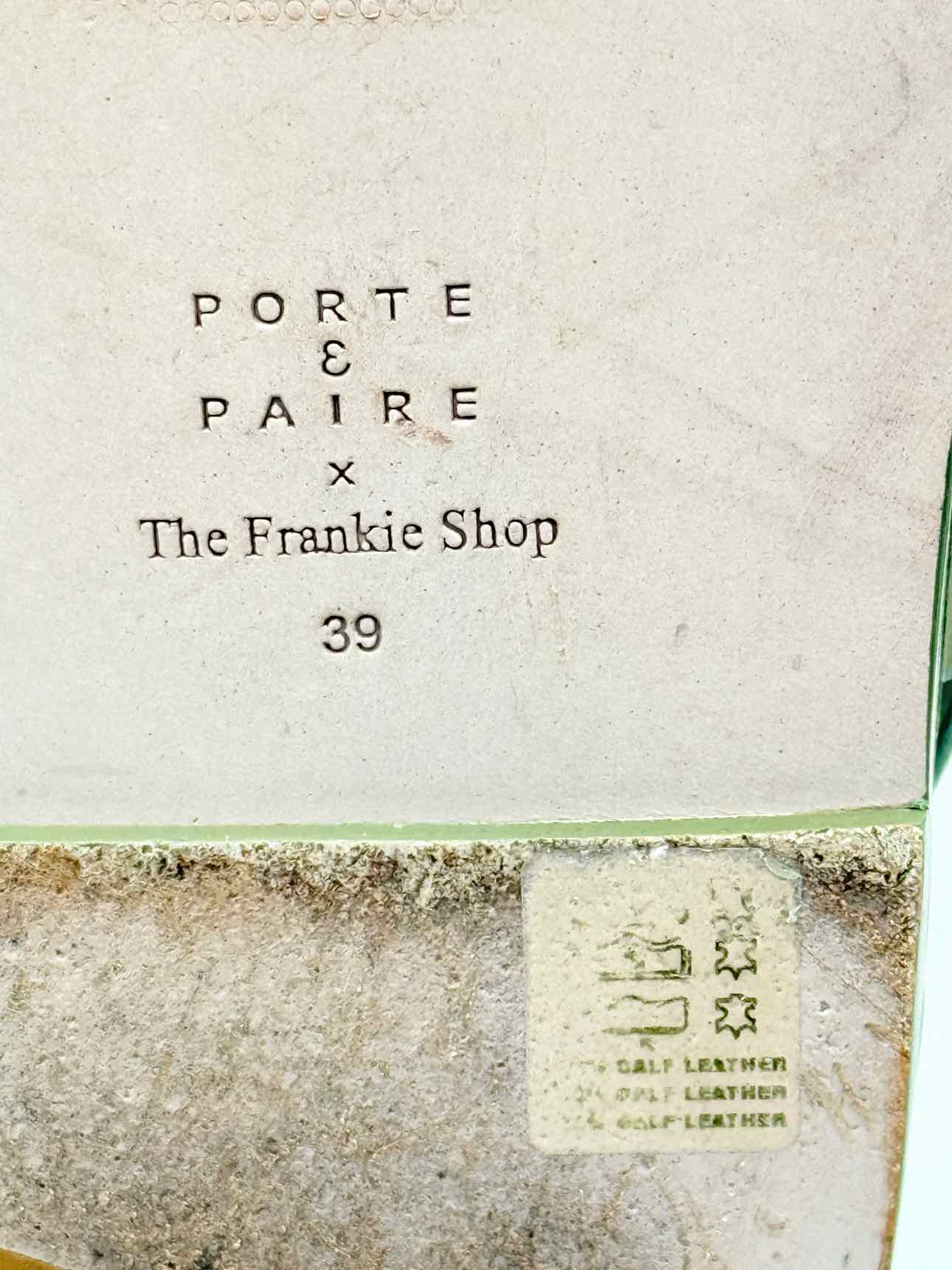 PORTE & PAIRE Cross Green Size EU 39 Sandals