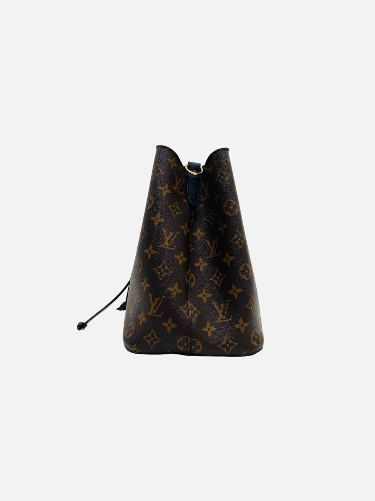 LOUIS VUITTON NeoNoe Brown & Black Monogram Bucket Bag