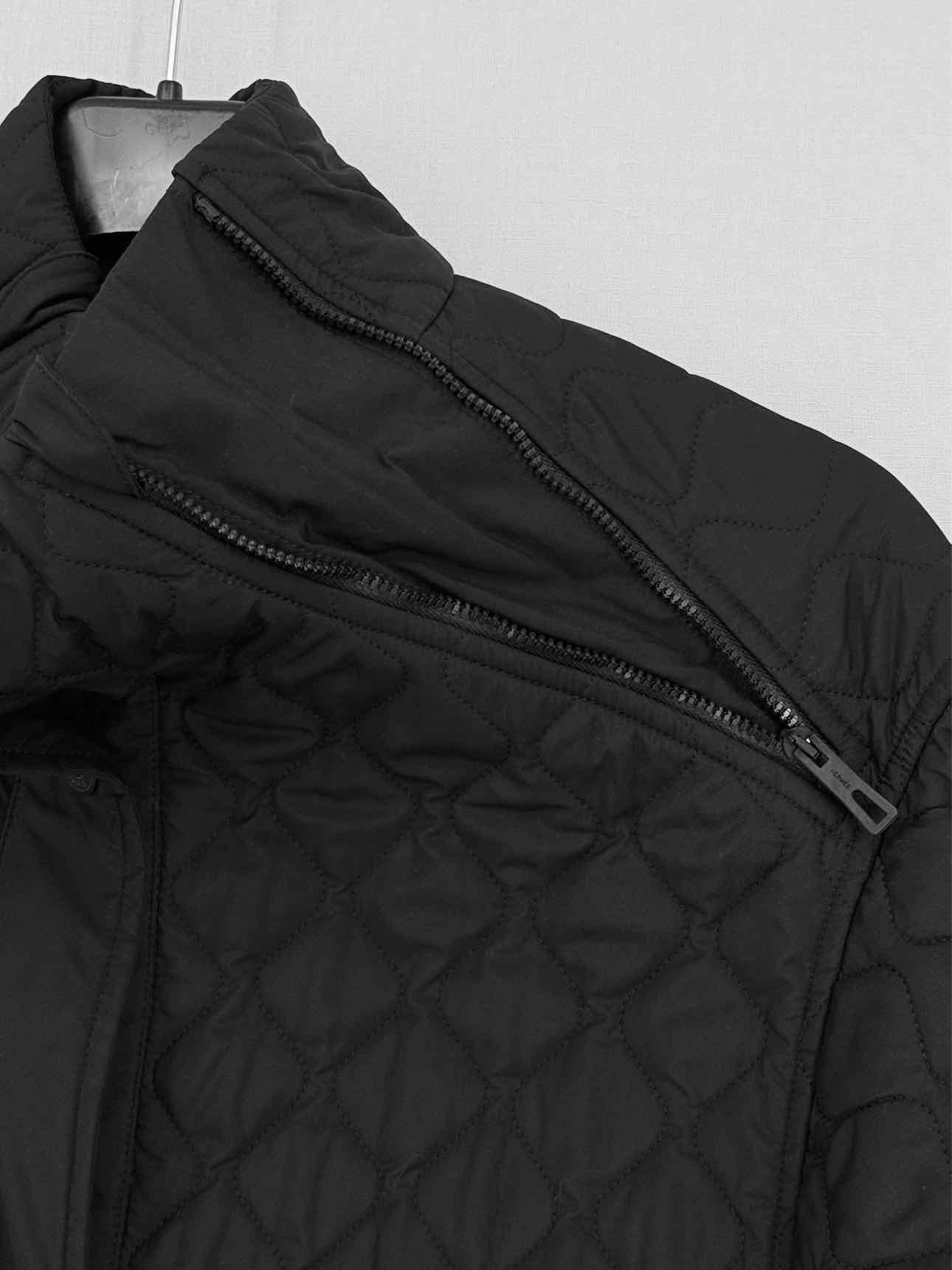 HERMES Black Quilted Size US 2 Coat
