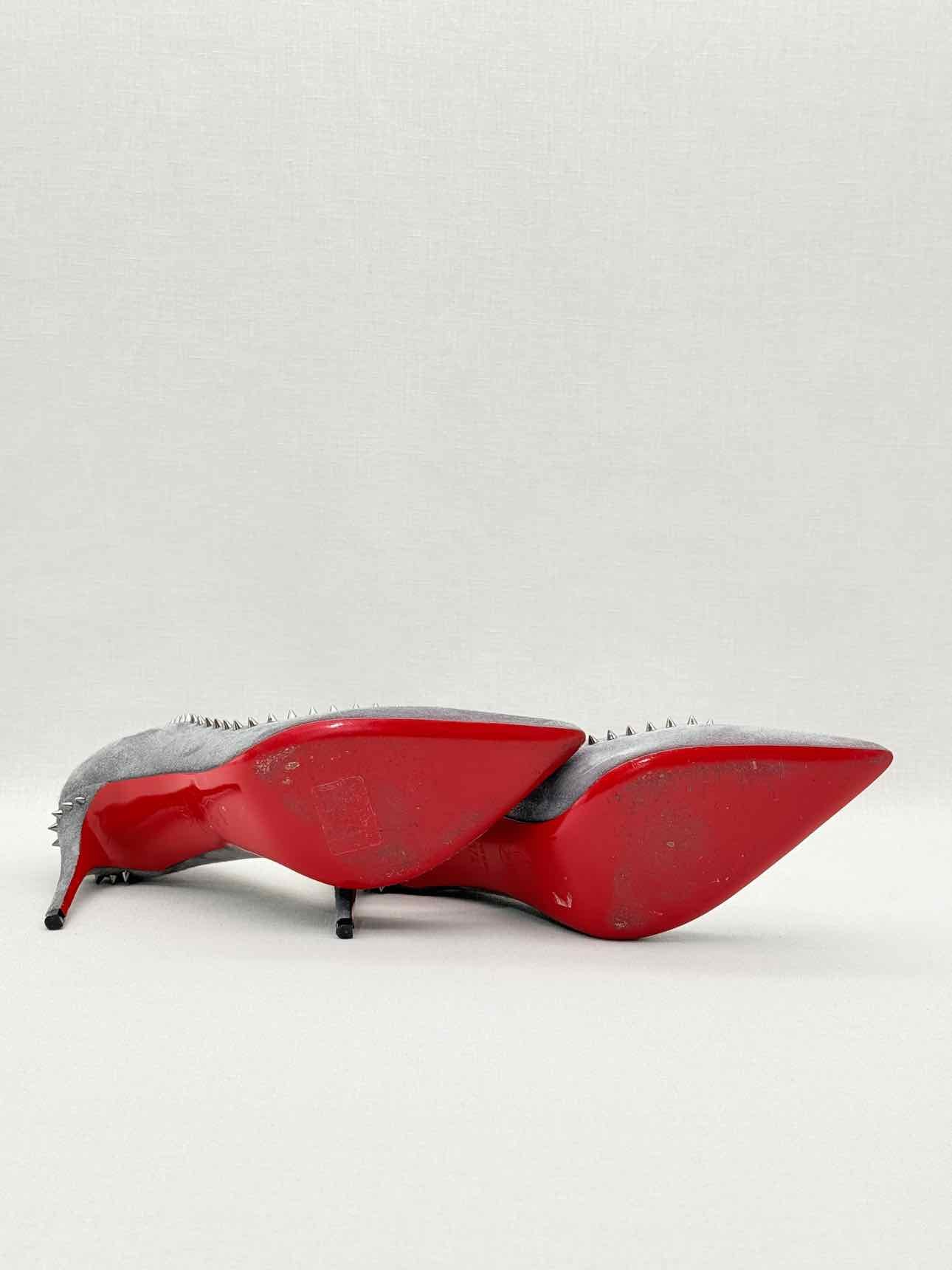CHRISTIAN LOUBOUTIN Anjalina Grey Size EU 37.5 Pumps