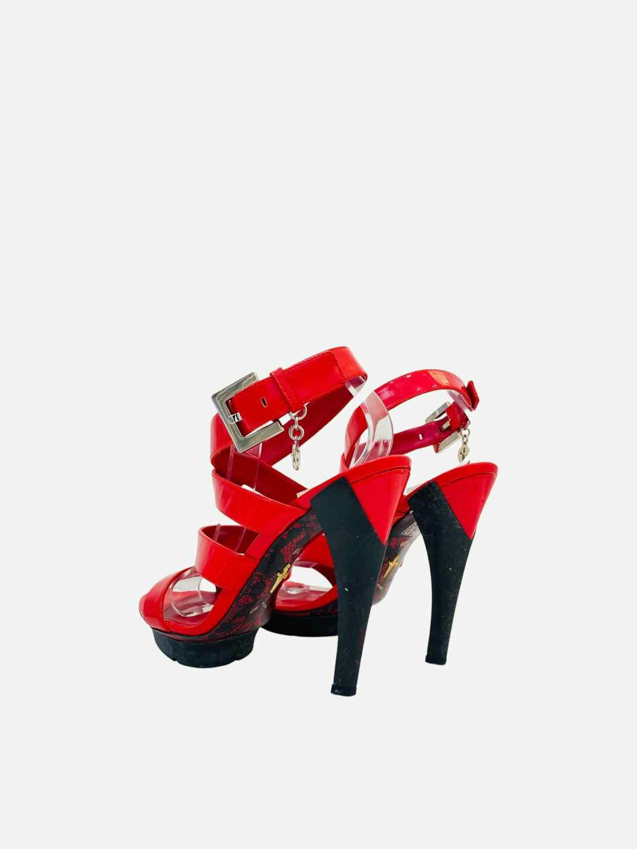 CESARE PACIOTTI Red Size EU 38 Heeled Sandals