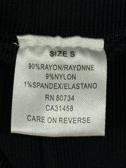 HERVE LEGER Black & Burgundy Size Small Short Dress