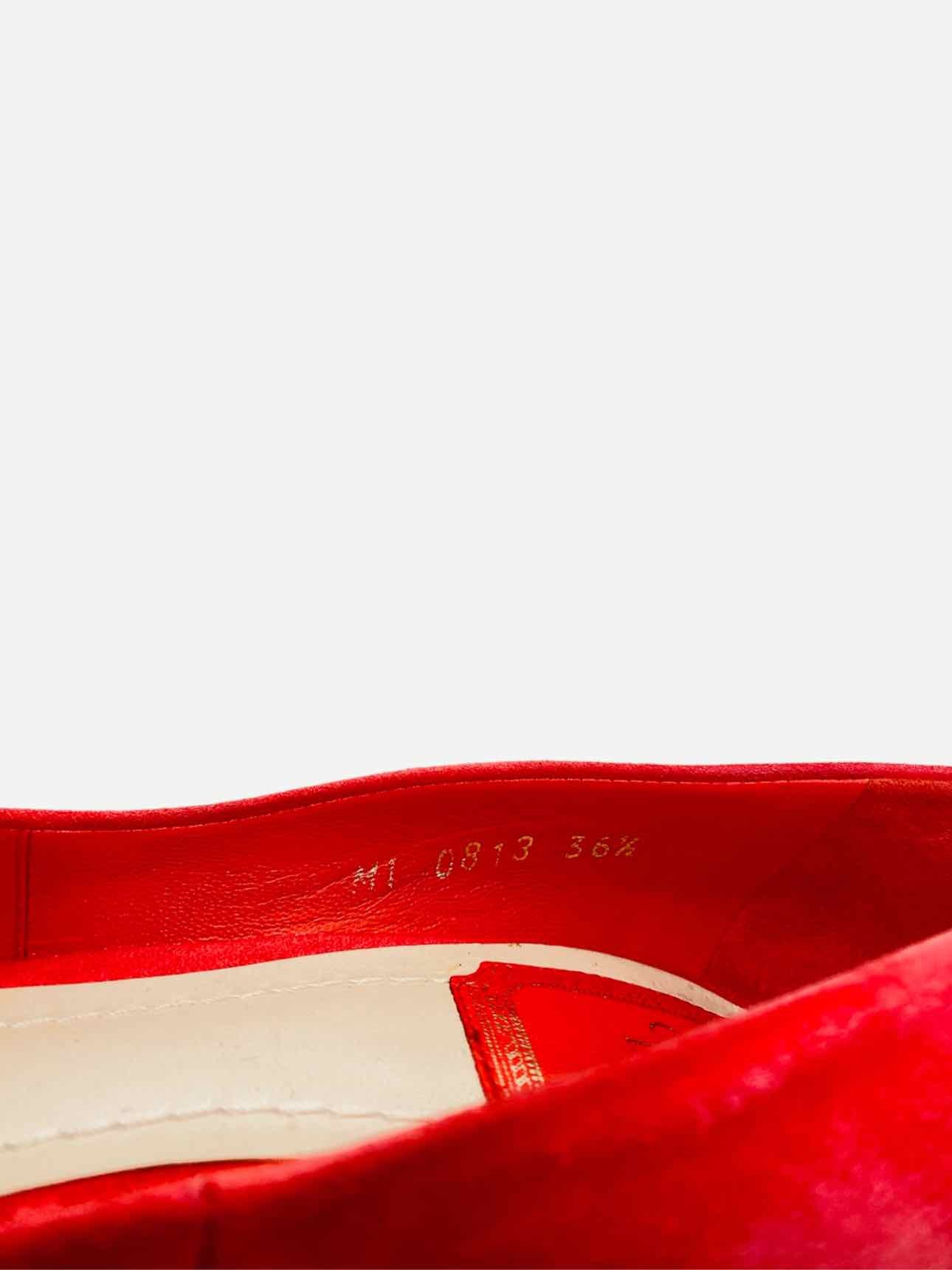 CHRISTIAN DIOR Red Pumps 36.5