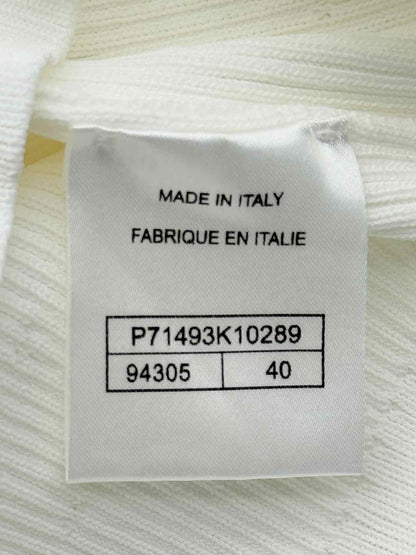 CHANEL White CC Logo Size US 8 Top