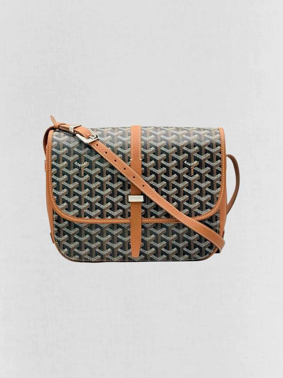 GOYARD Belvedere ll Black & Tan Goryardine Crossbody