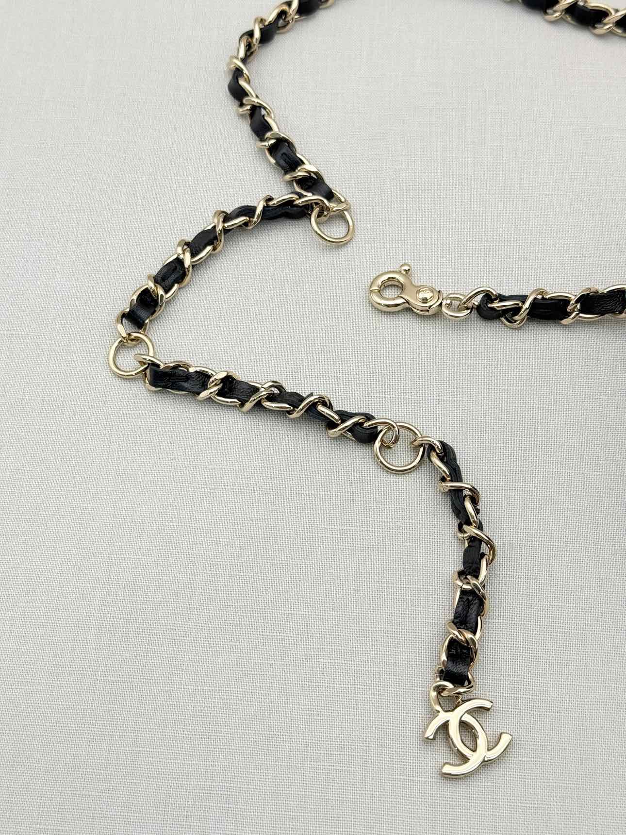 CHANEL CC in Love Heart Black Quilted Belt Bag
