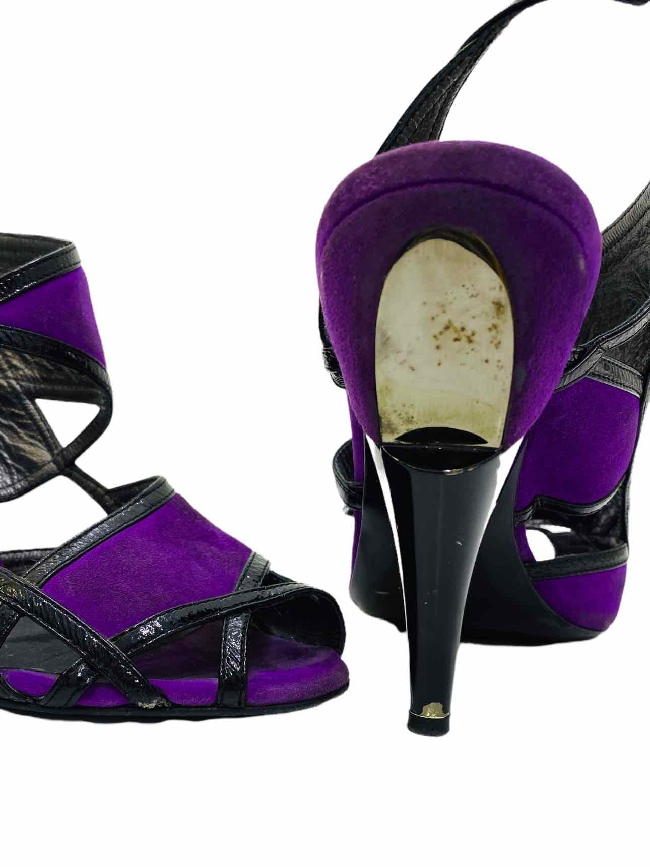 GEORGINA GOODMAN Purple & Black Heeled Sandals 40