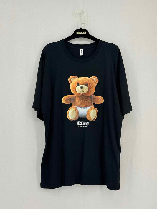 MOSCHINO Black Teddy Bear Size Medium T-shirt