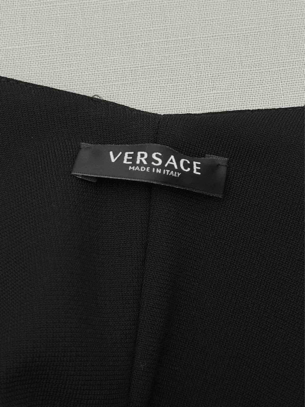 VERSACE Medusa Black Quilted Size US 2 Bustier