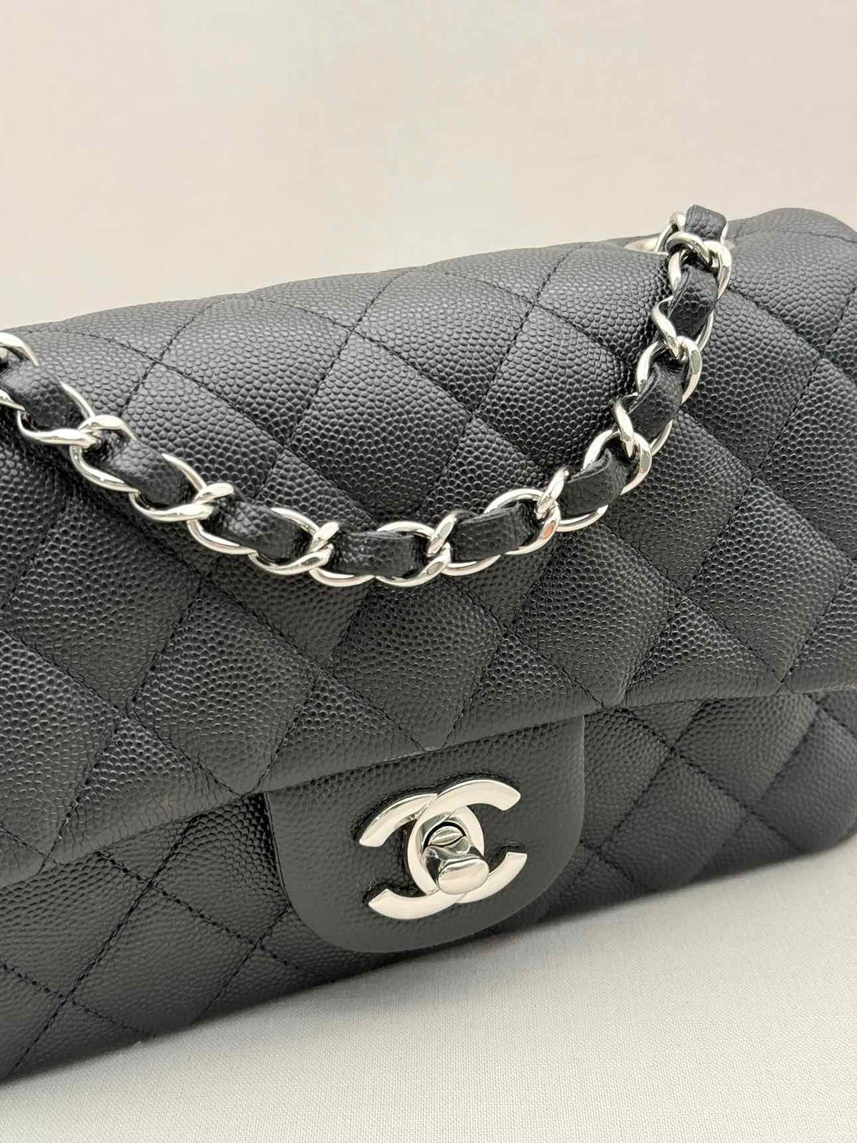 CHANEL Classic Black Quilted Shoulder Bag