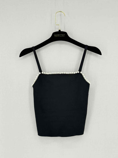 ALICE + OLIVIA Drina Black Size XSmall Tank Top