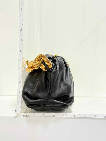 BOTTEGA VENETA The Chain Pouch Black Shoulder Bag